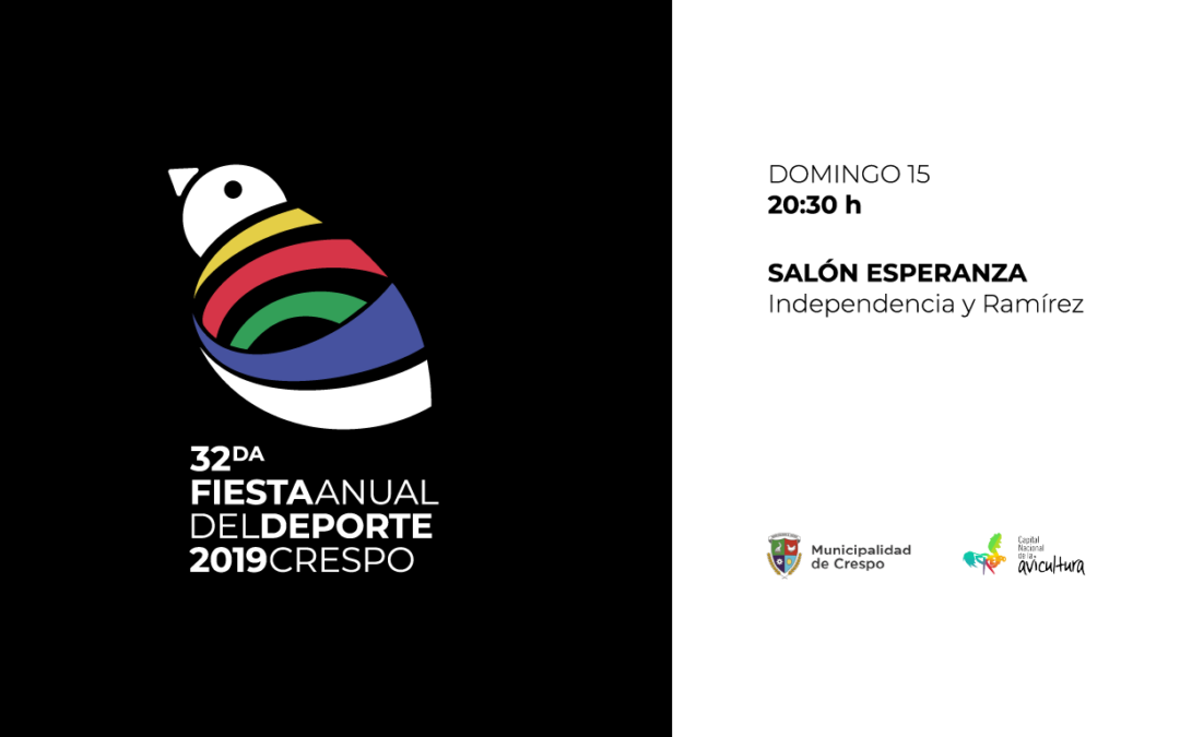 FIESTA DEL DEPORTE 2019: DISTINCIÓN A LOS DESTACADOS