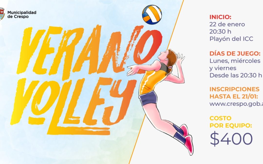 VERANO VOLEY: SUMATE A JUGAR Y DIVERTIRTE