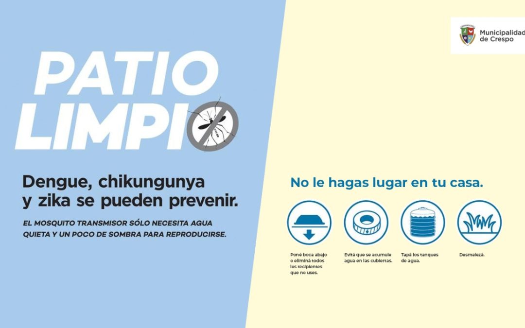 EL LUNES 31 DE AGOSTO COMIENZA LA CAMPAÑA PATIO LIMPIO