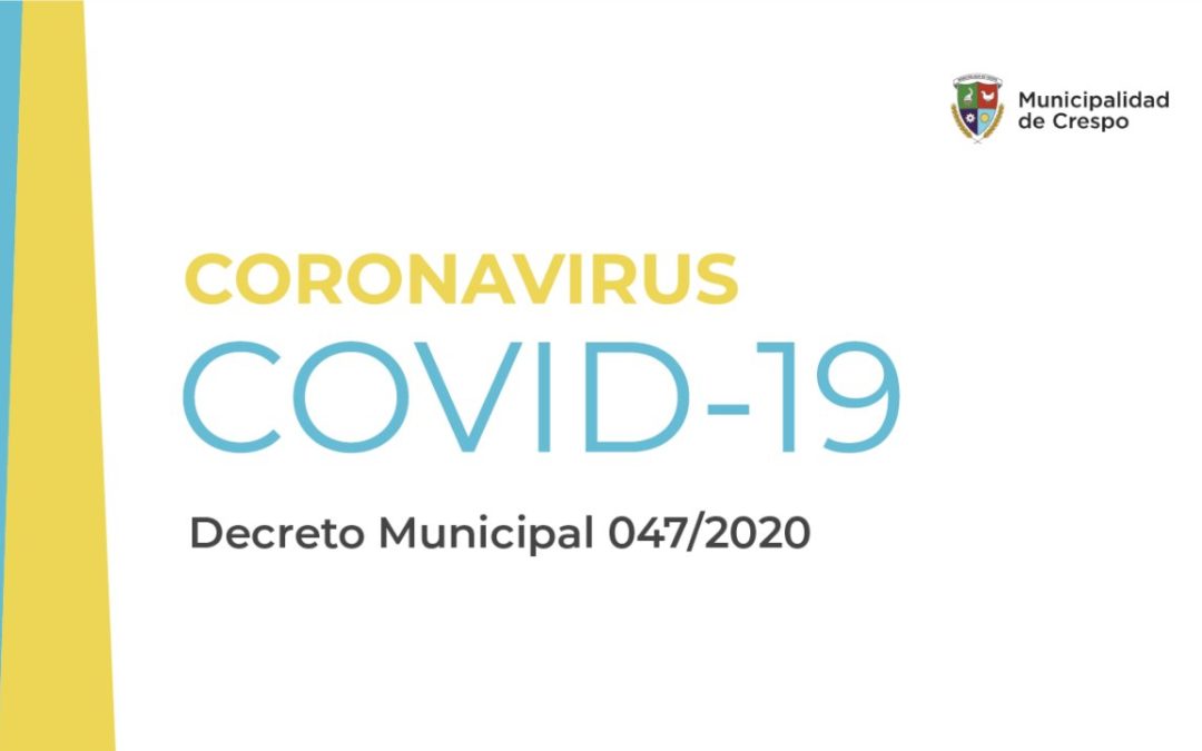 CORONAVIRUS: NUEVAS DISPOSICIONES PARA LA ATENCIÓN AL PÚBLICO EN LAS DEPENDENCIAS DE LA MUNICIPALIDAD