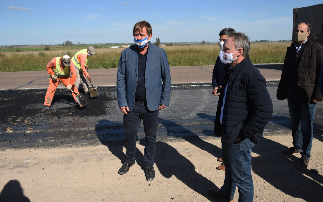 DARÍO SCHNEIDER RECIBIÓ A DANIEL KOCH, JEFE DEL DISTRITO ENTRE RÍOS DE VIALIDAD NACIONAL. RECORRIERON EL AVANCE DE LAS OBRAS DE ENLACE DEL ACCESO ILLIA CON LA RUTA 131