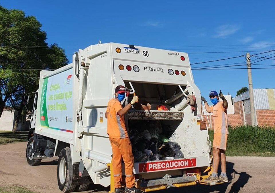 ASÍ FUNCIONARÁ EL SERVICIO DE RECOLECCIÓN DE RESIDUOS DOMICILIARIOS ESTA SEMANA