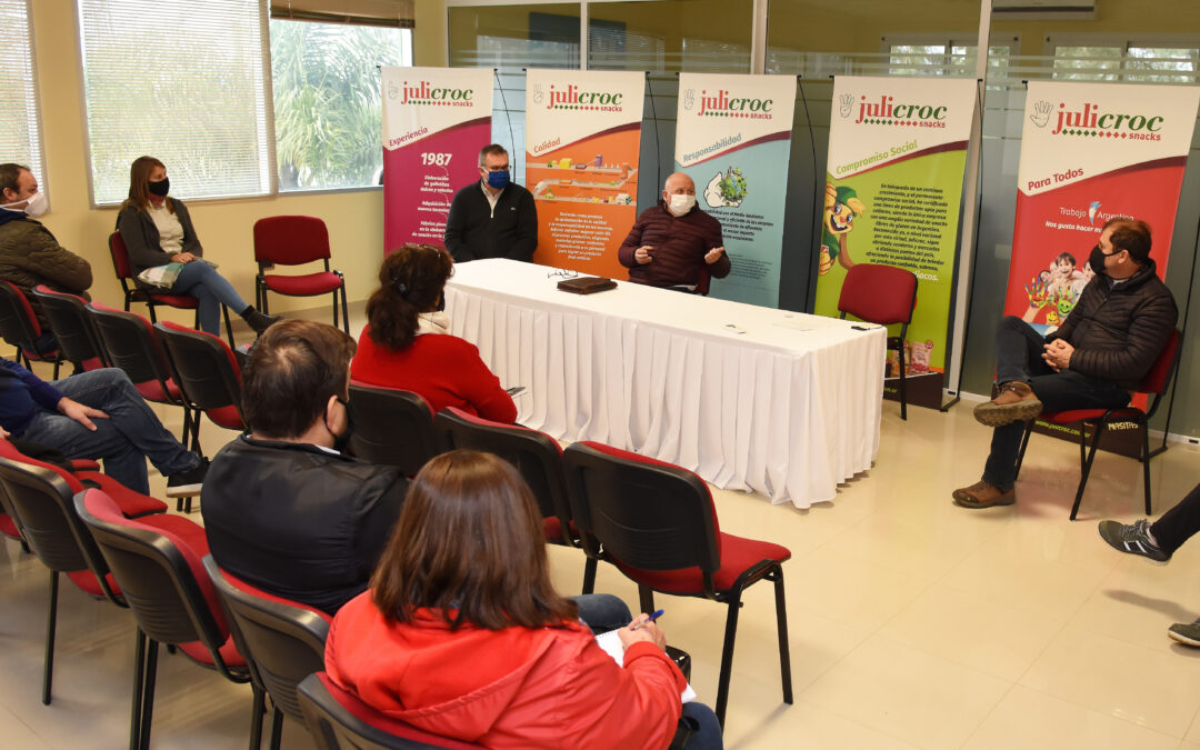 CHARLA SOBRE ELABORACIÓN DE PROTOCOLO SANITARIO CON REPRESENTANTES DEL PARQUE INDUSTRIAL