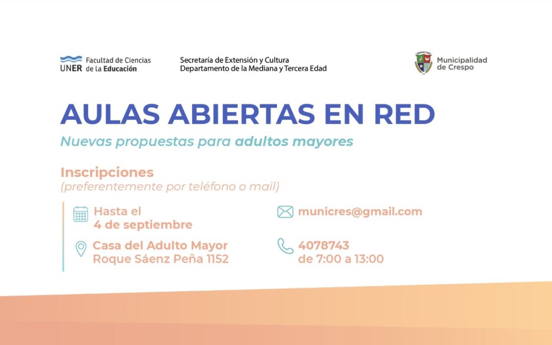 AULAS ABIERTAS EN RED: NUEVAS PROPUESTAS PARA ADULTOS Y ADULTOS MAYORES