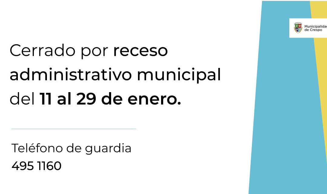 RECESO MUNICIPAL