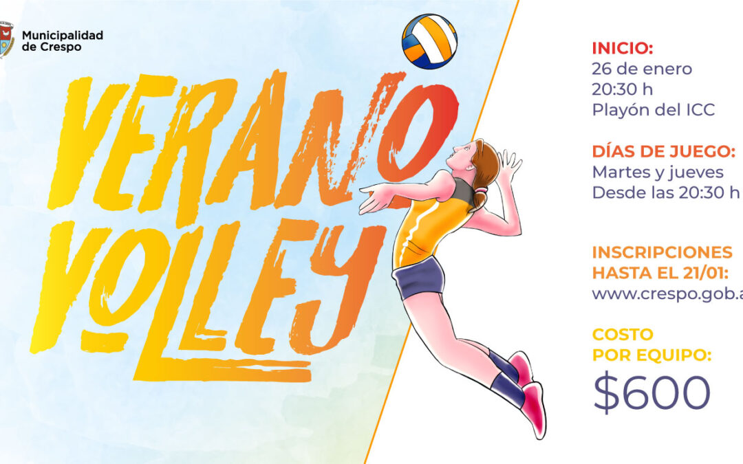 VERANO VOLEY: ARMÁ TU EQUIPO E INSCRIBITE